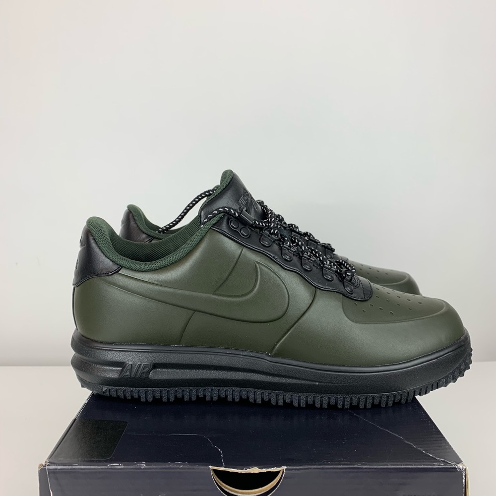 Nike Lunar Air Force 1 Sequoia Black Duckboot Low - Picture 2 of 8